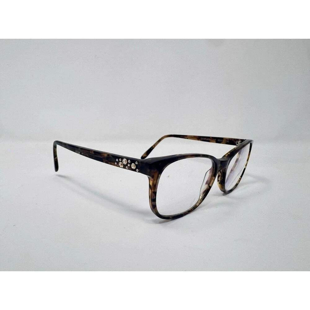 Vera Wang Gemmata WT Eyeglass Frames Only 52-16-135 Brown Tortoise